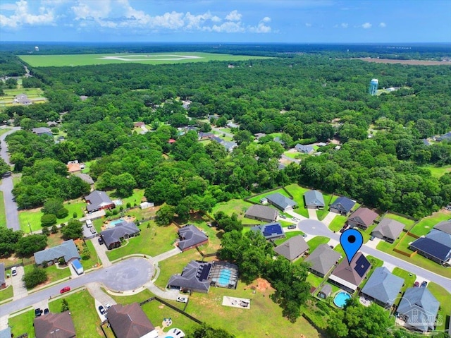 3920 Shady Grove Dr, Pace, FL 32571 - aerial view of residential area with a forest