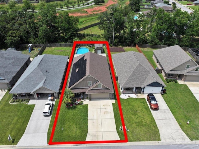 3920 Shady Grove Dr, Pace, FL 32571 - view of subject property featuring property parcel outlined