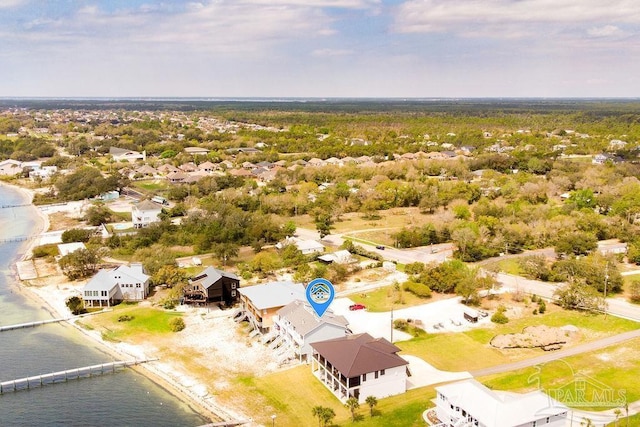 10443 Gulf Beach Hwy Unit 1, Pensacola, FL 32507 - birds eye view of property featuring a water view