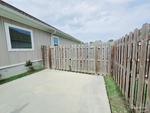 view of patio / terrace with fence