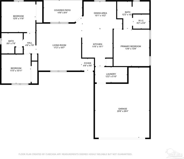 3933 Red Bud Ln, Pace, FL 32571 - floor plan