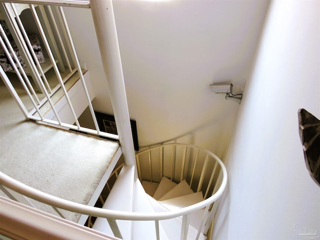 view of stairs