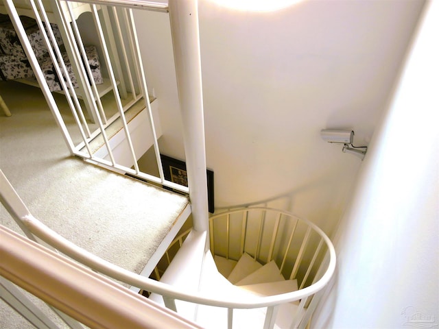 view of stairs