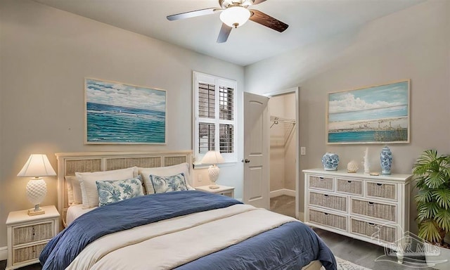 12789 Island Spirit Dr, Pensacola, FL 32506 - bedroom featuring a ceiling fan and baseboards