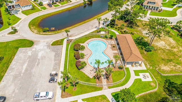 12789 Island Spirit Dr, Pensacola, FL 32506 - drone / aerial view featuring a water view