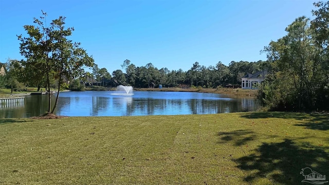 view of water feature