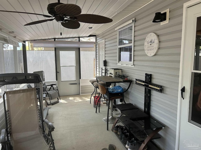 8714 Figland Ave, Pensacola, FL 32534 - view of patio / terrace featuring ceiling fan