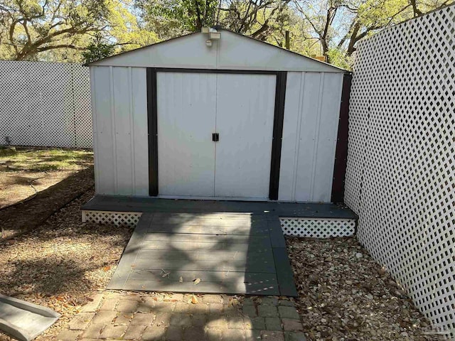 8714 Figland Ave, Pensacola, FL 32534 - view of shed featuring fence