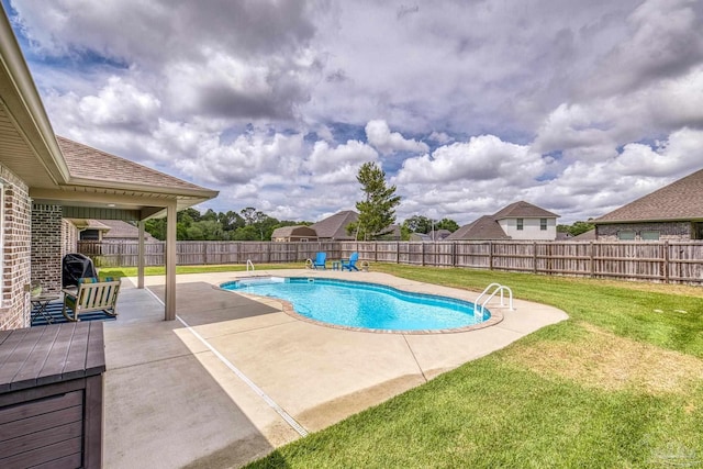 view of pool with a patio