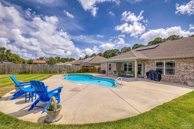 view of pool with a patio area