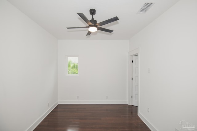 502 W Gregory St, Pensacola, FL 32502 - empty room featuring ceiling fan, wood finished floors, and baseboards