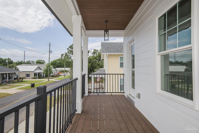 502 W Gregory St, Pensacola, FL 32502 - deck featuring covered porch and a residential view