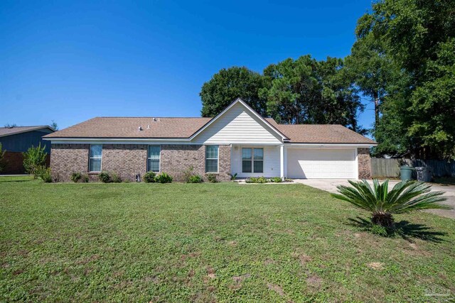 back of house with a porch and a garage