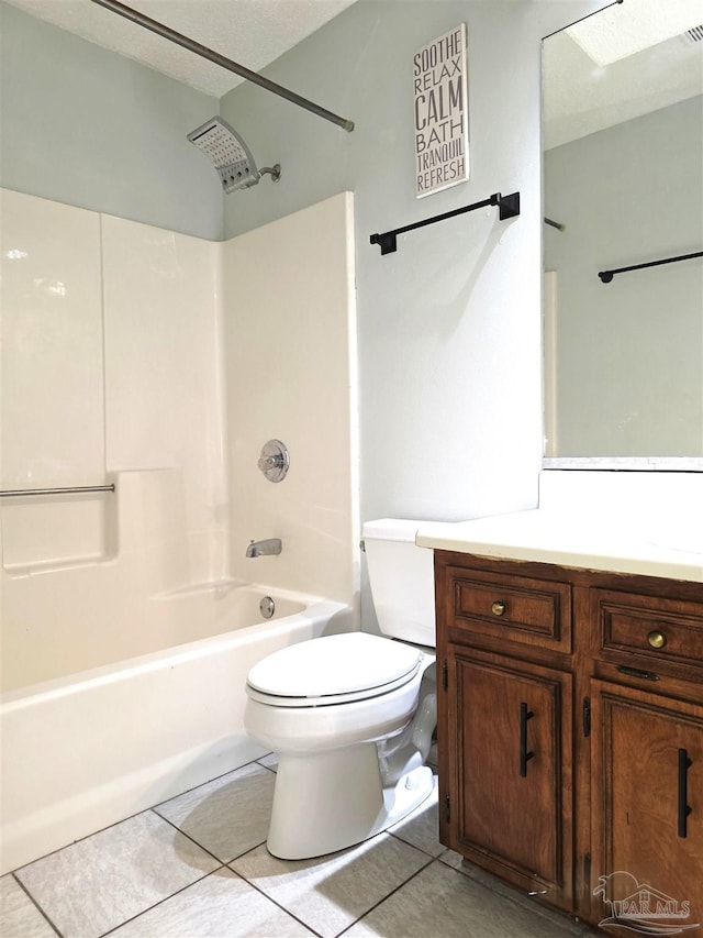 1900 W Kingsfield Rd, Cantonment, FL 32533 - bathroom with tile patterned flooring, bathtub / shower combination, and vanity