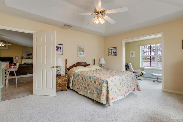 3017 Southsky Ln, Pensacola, FL 32506 - bedroom featuring carpet, ceiling fan, and baseboards
