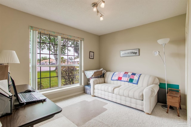 3017 Southsky Ln, Pensacola, FL 32506 - living area featuring plenty of natural light, carpet, and baseboards