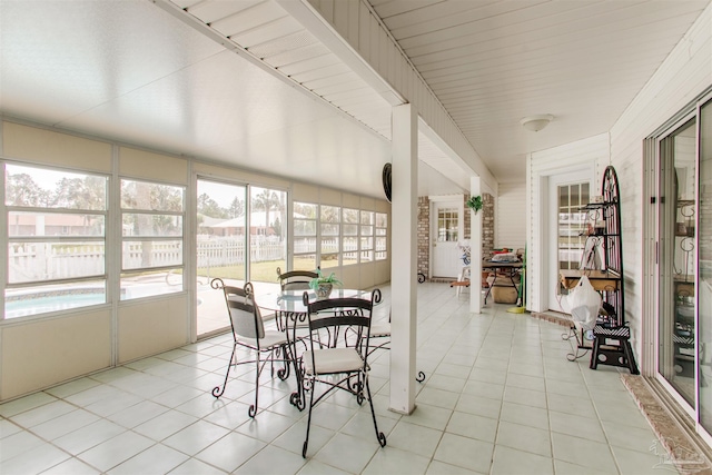 3017 Southsky Ln, Pensacola, FL 32506 - sunroom featuring healthy amount of natural light and tile patterned flooring
