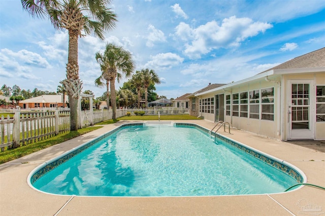 3017 Southsky Ln, Pensacola, FL 32506 - view of pool with a fenced backyard and a patio area