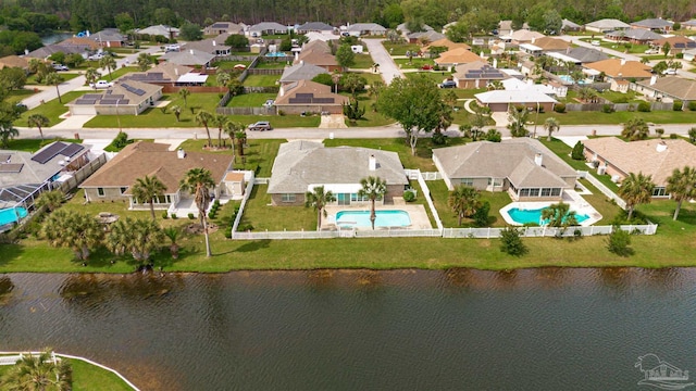 3017 Southsky Ln, Pensacola, FL 32506 - aerial view of property's location featuring a pool and nearby suburban area
