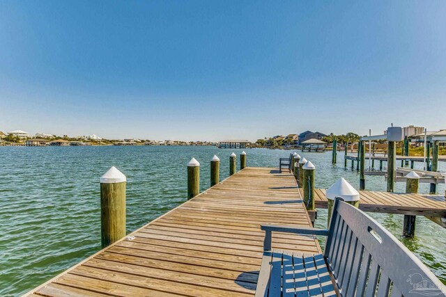 17290 Perdido Key Dr Unit A1, Pensacola, FL 32507 - view of dock with a water view