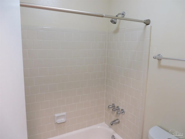 full bath with bathing tub / shower combination and toilet