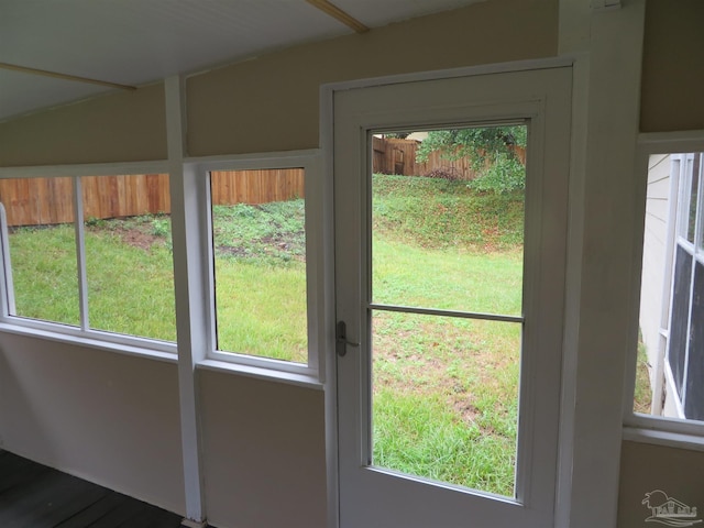 entryway featuring plenty of natural light