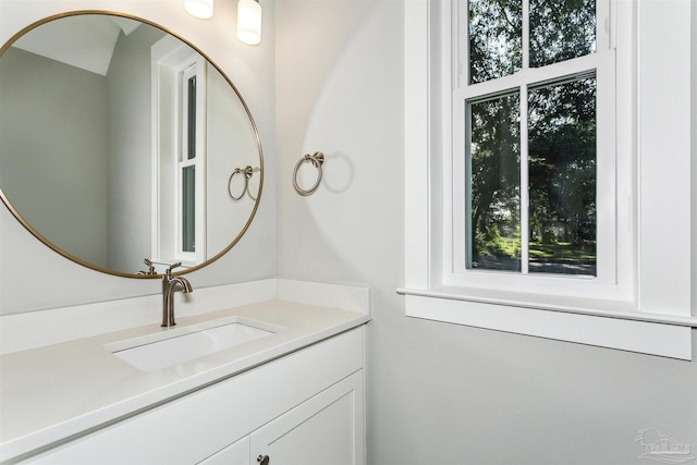 bathroom with vanity