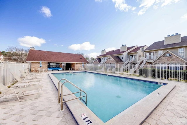 view of pool with a patio area