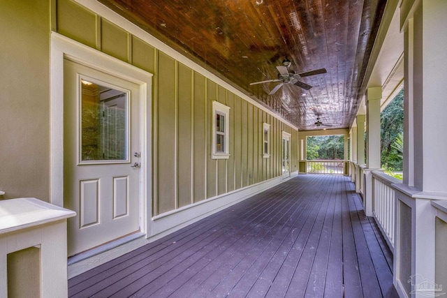 7515 Whiting Acres Ln, Milton, FL 32570 - porch featuring a ceiling fan