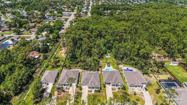 bird's eye view with a residential view