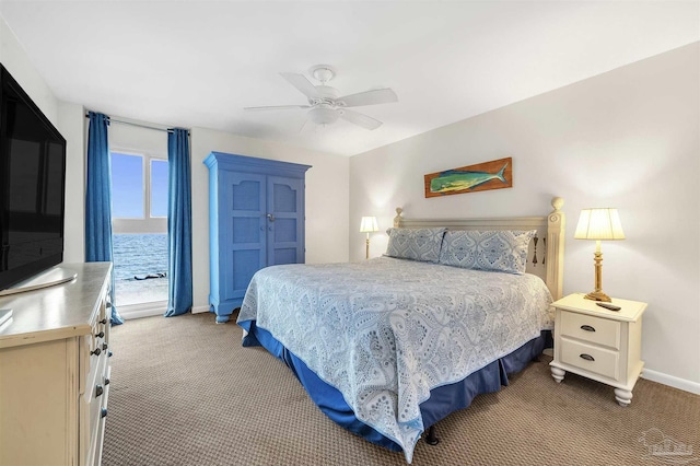 1007 W Beach Blvd Unit 53, Gulf Shores, AL 36542 - bedroom featuring carpet and ceiling fan