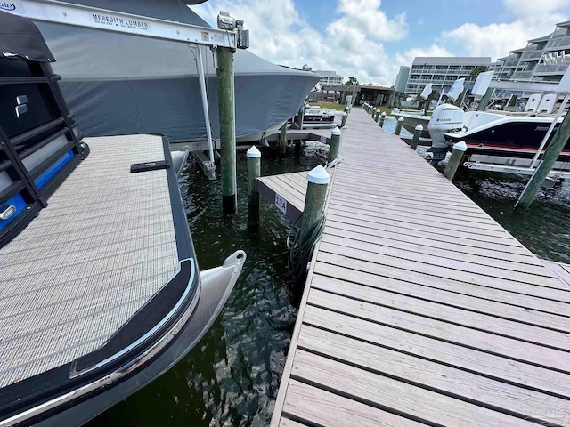 16310 Perdido Key Dr Unit 13A, Pensacola, FL 32507 - dock featuring boat lift