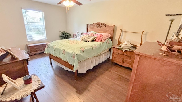 6214 Plum Orchard Way, Crestview, FL 32536 - bedroom featuring wood finished floors and ceiling fan