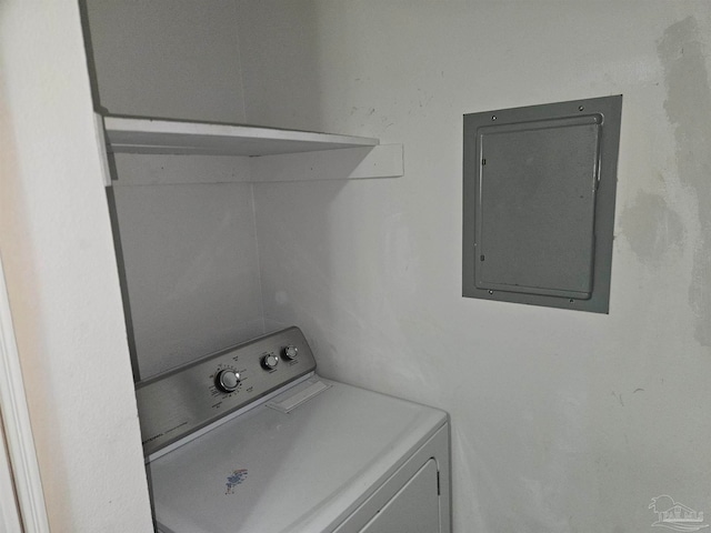 2201 Scenic Hwy Unit E-7, Pensacola, FL 32503 - clothes washing area featuring washer / clothes dryer and electric panel