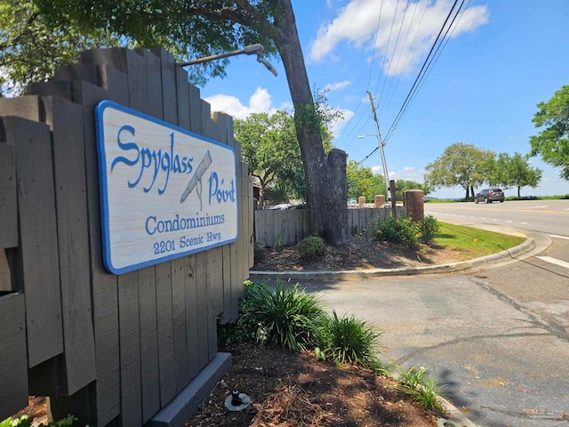 2201 Scenic Hwy Unit E-7, Pensacola, FL 32503 - community sign with fence