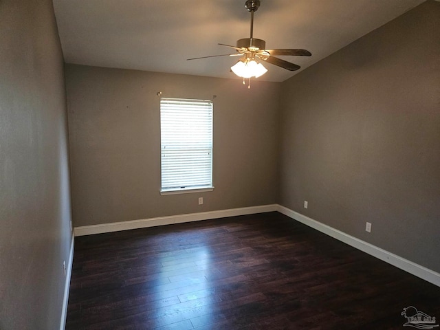 2201 Scenic Hwy Unit E-7, Pensacola, FL 32503 - spare room with ceiling fan, dark wood finished floors, and baseboards