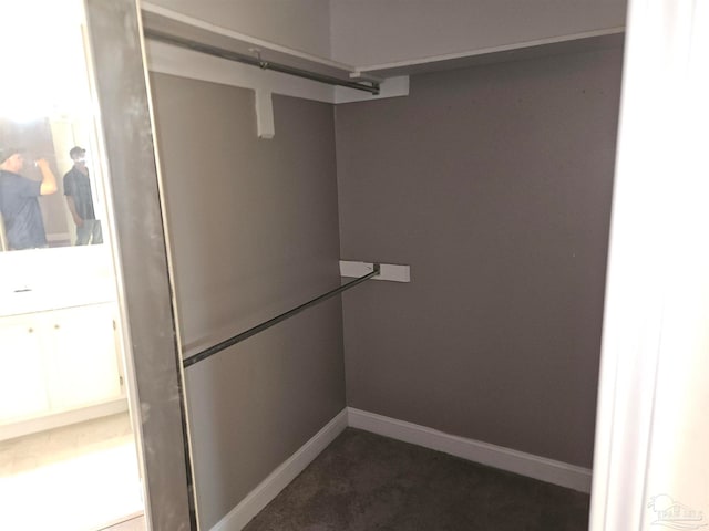 2201 Scenic Hwy Unit E-7, Pensacola, FL 32503 - walk in closet with dark carpet