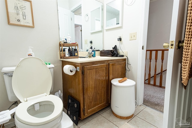 1314 Foxborough Dr, Pensacola, FL 32514 - bathroom featuring vanity, toilet, and tile patterned flooring