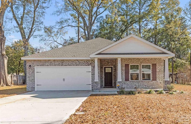 view of front of home featuring a garage