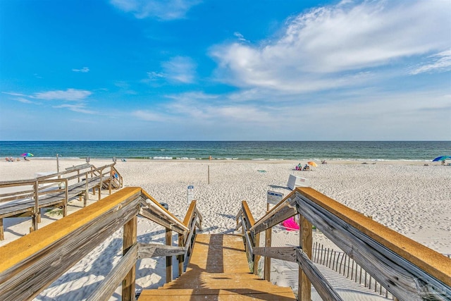 water view with a beach view