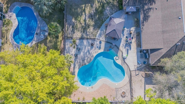 birds eye view of property