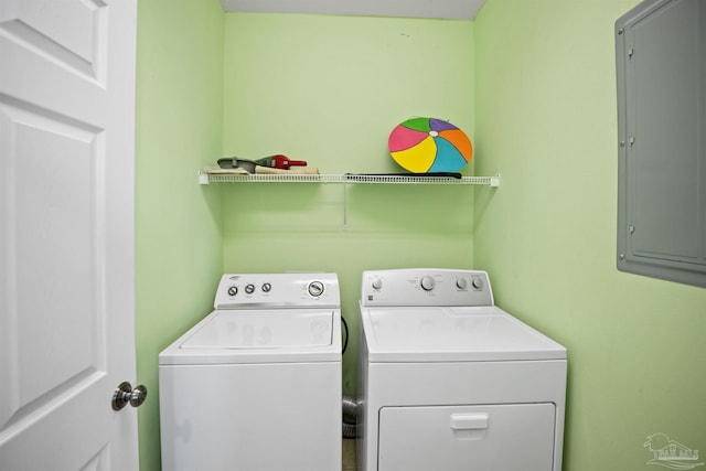 446 Harbor Light Cir, Gulf Shores, AL 36542 - laundry room with separate washer and dryer and electric panel