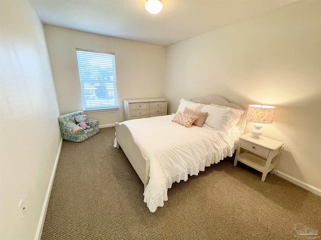 bedroom with carpet flooring