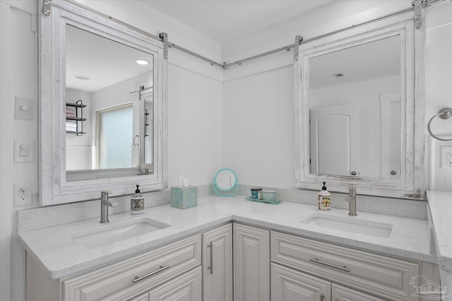 bathroom with vanity