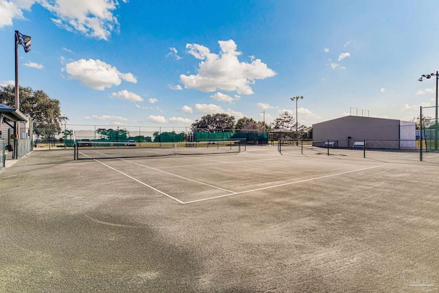 view of sport court