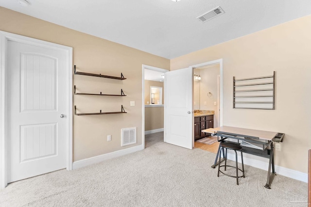 1824 Lindsey Magnolia Ct, Navarre, FL 32566 - office featuring light carpet and baseboards