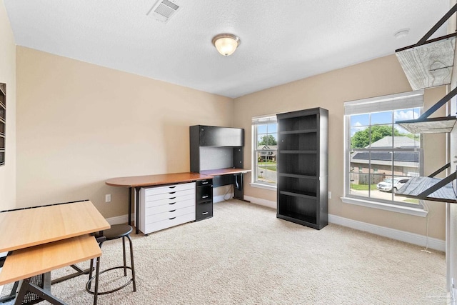 1824 Lindsey Magnolia Ct, Navarre, FL 32566 - carpeted office space featuring baseboards and a textured ceiling