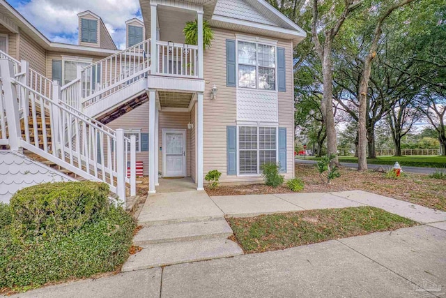 view of front of home with a porch