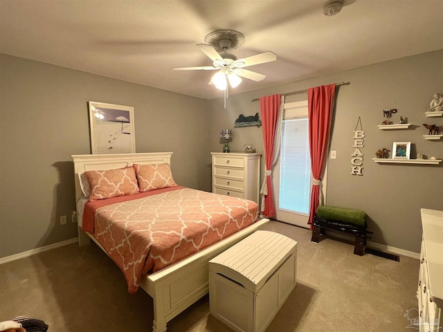 39 Blithewood Dr, Pensacola, FL 32514 - bedroom with carpet flooring, ceiling fan, and baseboards