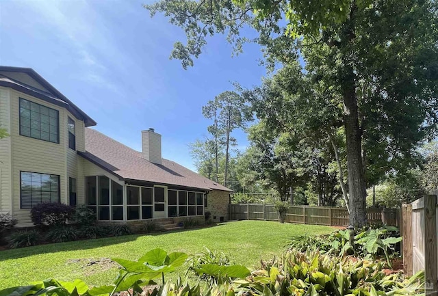 39 Blithewood Dr, Pensacola, FL 32514 - view of yard featuring a sunroom